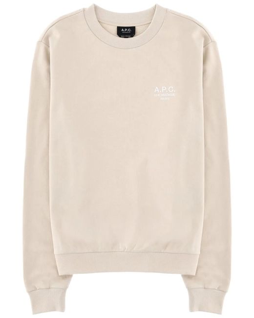 A.P.C. Natural Sweatshirt With Logo
