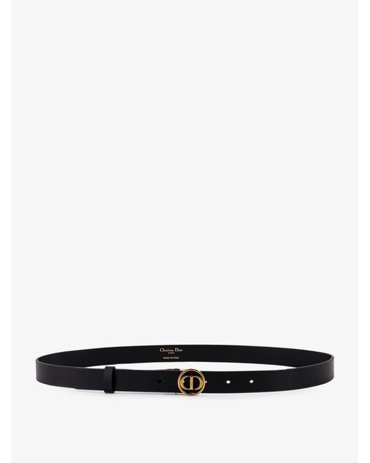 Dior White Dior Leather Belt