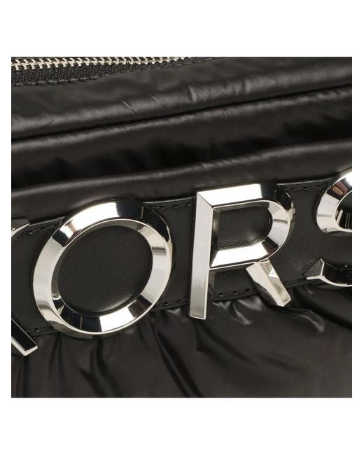 Michael Kors Black Leonie Logo Plaque Crossbody Bag