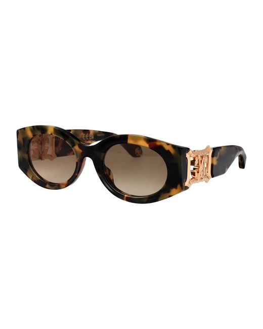 Roberto Cavalli Brown Havana Vintage Acetate And Metal Sunglasses