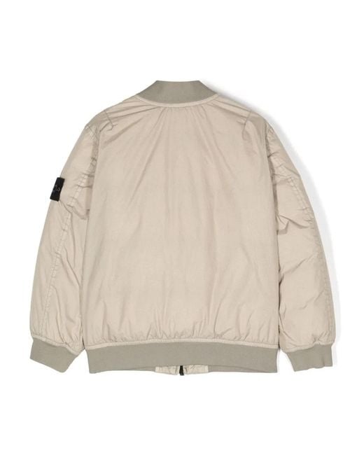Stone Island Natural Jacket With Logo