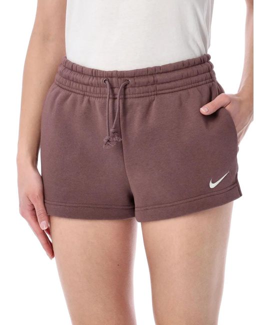 Nike Multicolor Elastic Waist Fleece Shorts