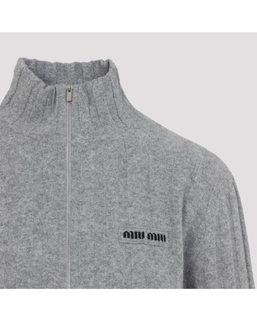 Miu Miu Gray Cardigan