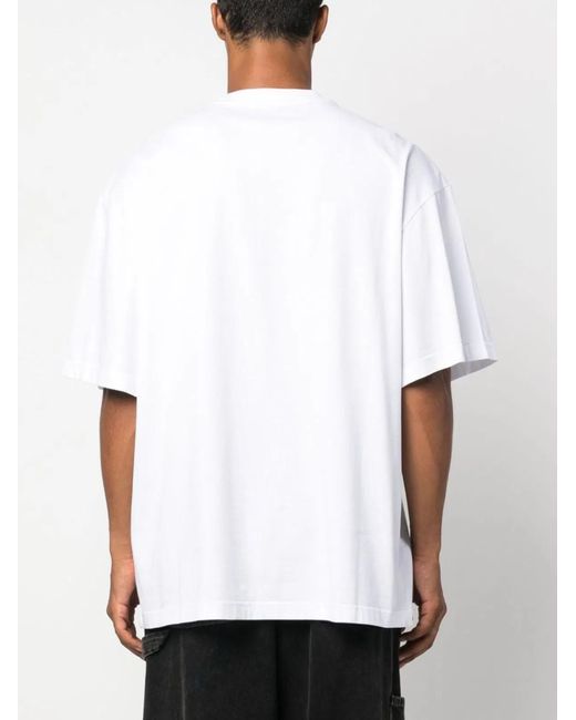 Ambush White Chain Cotton T-Shirt for men