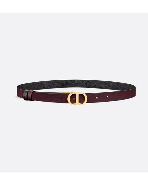 Dior Brown "30 Montaigne" Reversible Belt