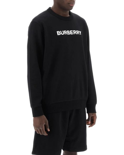 Burberry Black Stretch Cotton Oversize Sweater for men