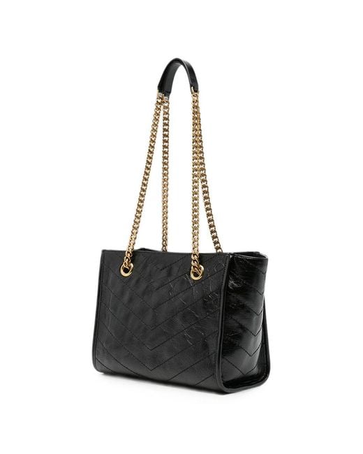 Saint Laurent White Borsa Shopping Niki Piccola