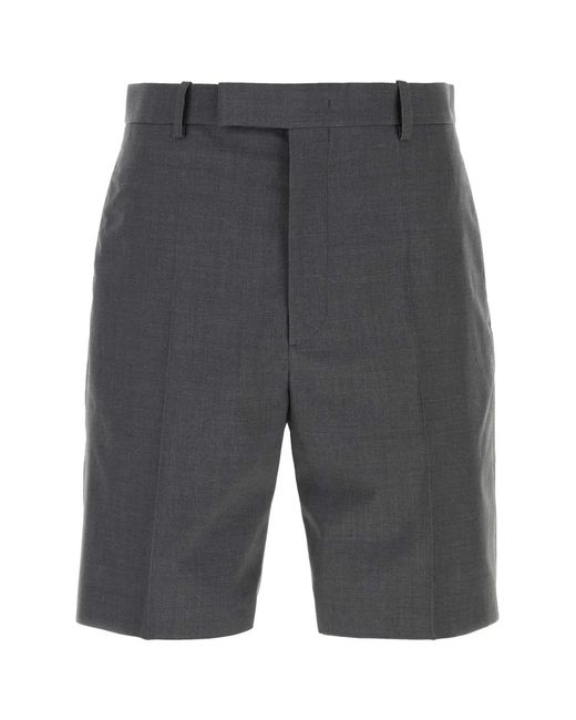 Jil Sander Gray Solid Shorts for men