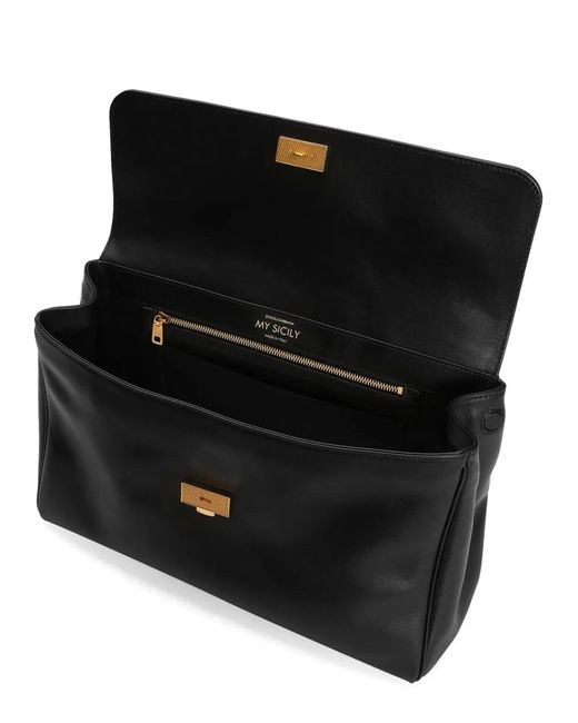 Dolce & Gabbana Black Dolce & Gabbana "My Sicily" Handbag