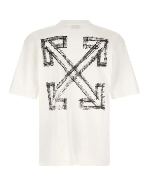 Off-White c/o Virgil Abloh White 'Motion Arrow Skate' T-Shirt for men