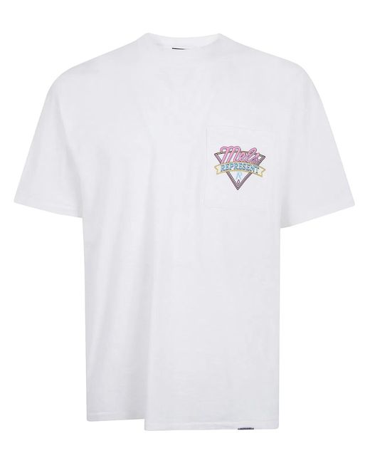 Represent White "Mel's Dinner" T-Shirt for men