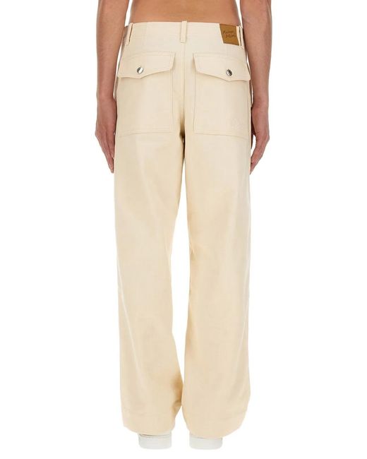 Maison Kitsuné Natural Maison Kitsuné Workwear Pants for men