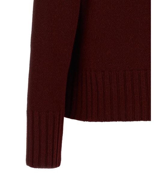 Max Mara Red Max Mara 'S 'Mantova' High Neck Sweater