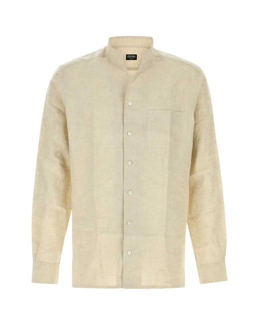 Zegna Natural Oasi Lino Shirt for men