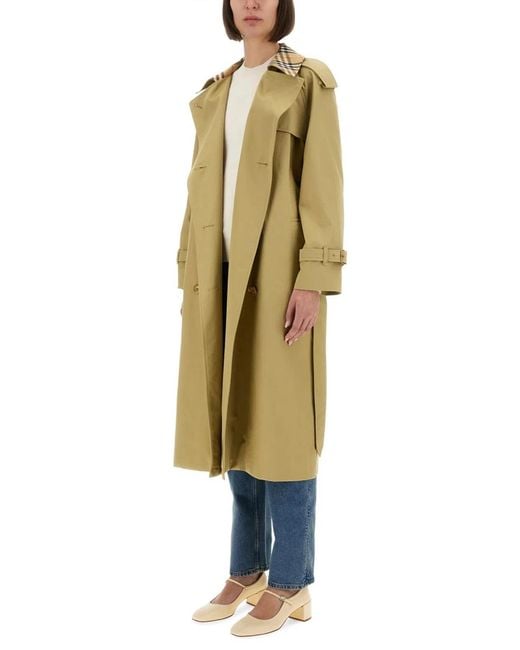 Burberry Metallic Long "Castleford" Trench Coat