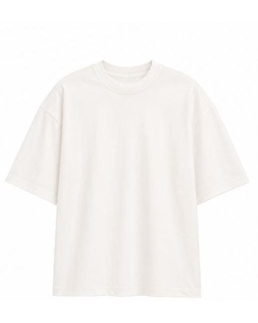 ELEH White Cutout Detail T-Shirts Polos