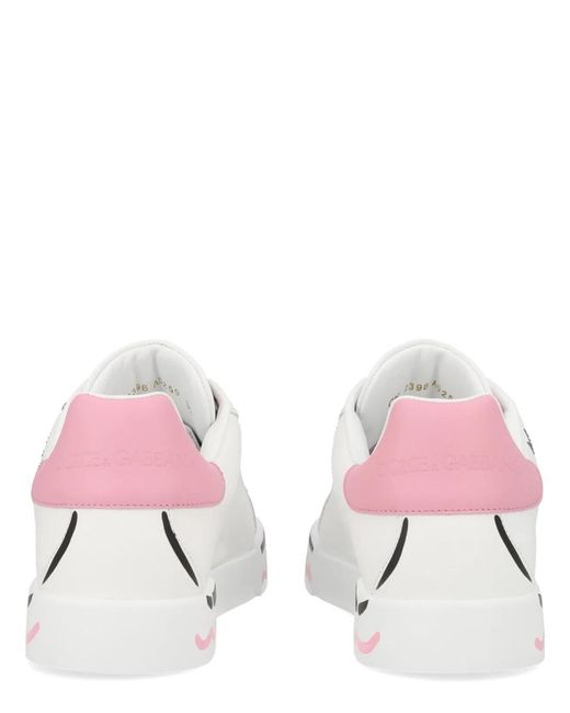 Dolce & Gabbana White Dolce & Gabbana Leather Italian Sneaker