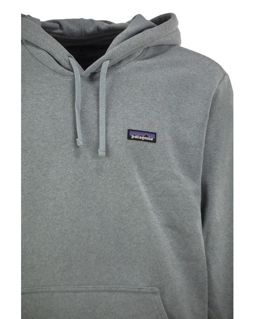 Patagonia Gray Recycled Materials Hooded Sweatshirt for men
