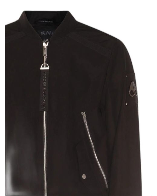 Moose Knuckles Black Courville Bomber for men