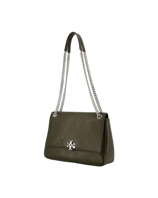 Tory Burch Green Charlie Shoulder Bag