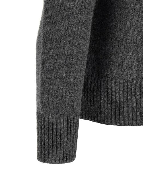 AMI Gray 'Ami De Coeur' Sweater for men