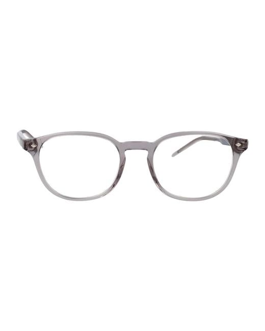 Giorgio Armani Gray Transparent Acetate Optical Glasses