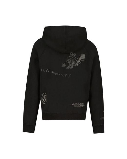 Zadig & Voltaire Black Zadig&Voltaire Georgy Mo Chin Hoodie