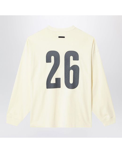 Fear Of God White Merch Long Sleeve Tshirt for men