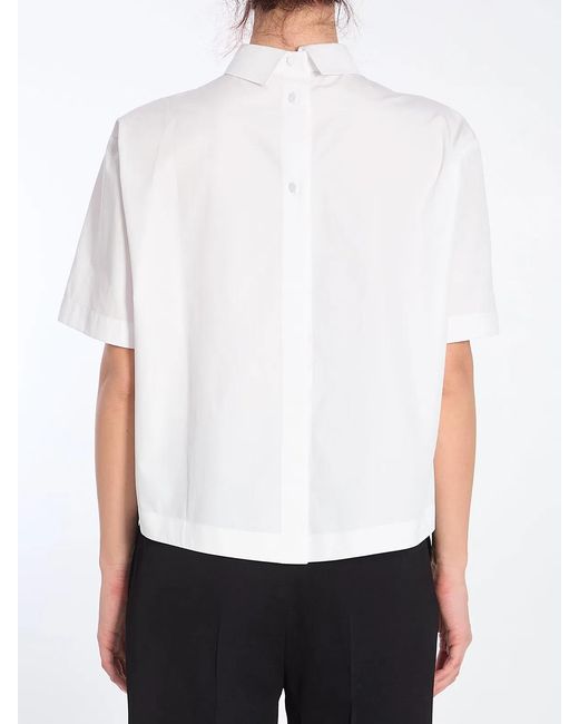 Gucci White Shirt With Embossed Logo