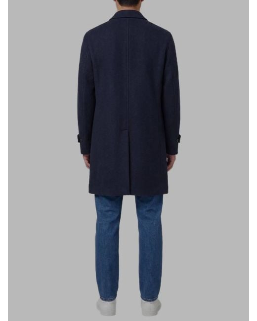 Lardini Blue Dark Single-Breasted Coat for men