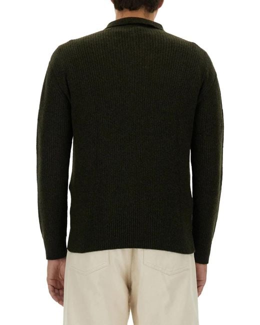 Aspesi Black Wool Jersey for men