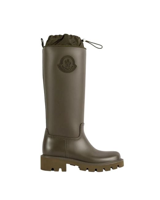 Moncler Green Kickstream High Boots