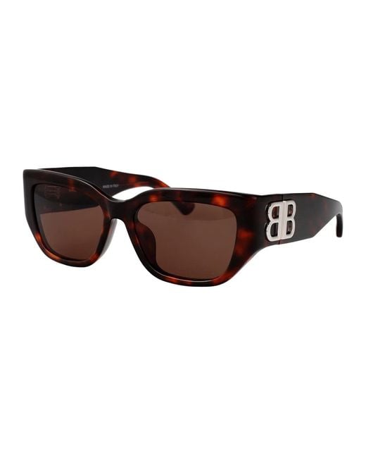 Balenciaga Brown Acetate Havana Sunglasses
