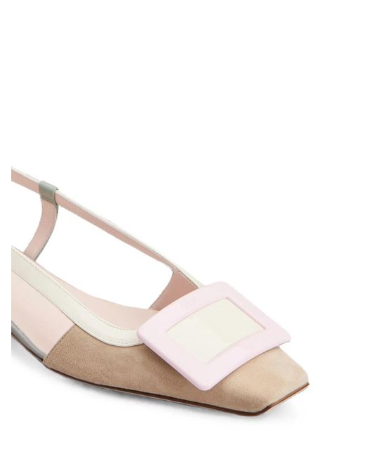 Roger Vivier Natural Belle Slingback Pumps
