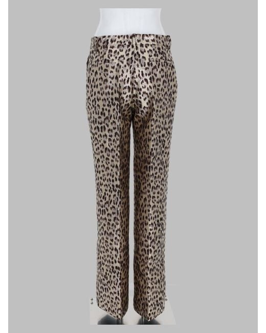 P.A.R.O.S.H. White P. A.R. O.S. H. -Textured Metallic Blend Pants