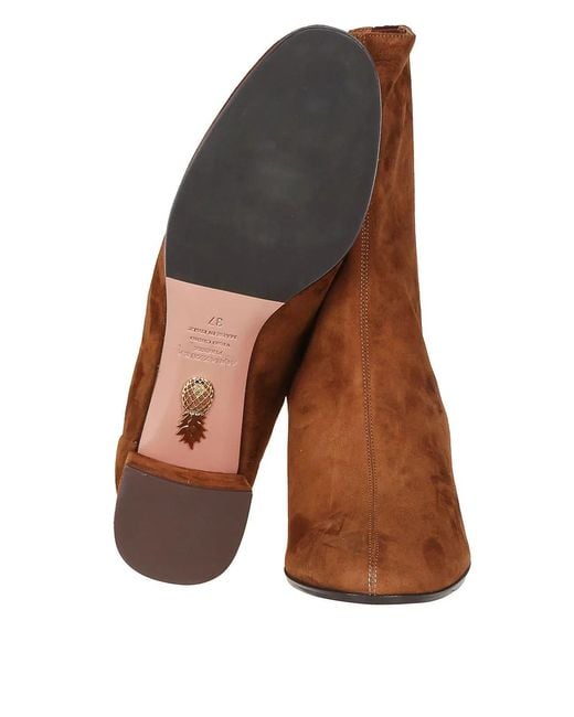 Aquazzura Brown Saint Honoré Bootie 50
