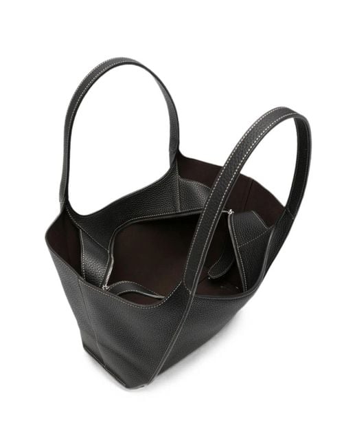 Tod's Black T-Timeless Small Leather Tote Bag