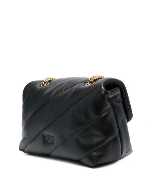 Pinko Black Leather Hand Bag