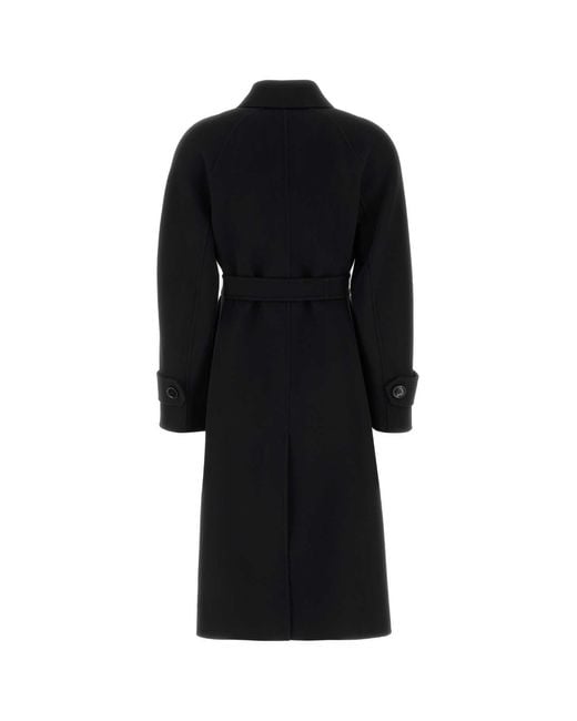 Max Mara Black Max Mara S Wool Samanta Coat