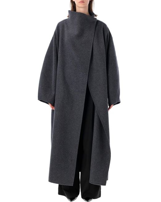 Frankie Shop Black Leroy Wool Coat