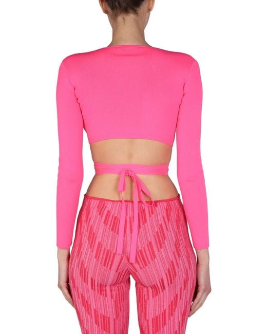 MSGM Pink Top Cropped