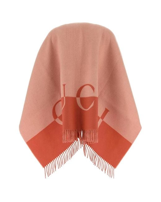 Gucci Orange Poncho Gucchoncho 135X135