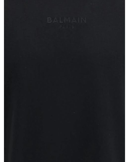 Balmain Black Loose Ss T-Shirt for men