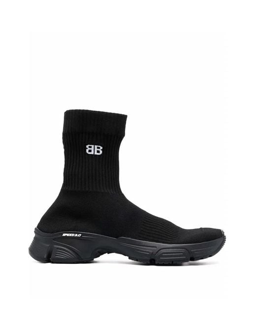 Balenciaga Black Speed 3.0 Logo Sneakers for men