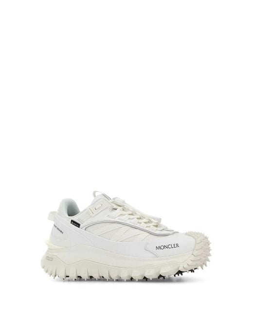 Moncler White Trailgrip Gtx Low Top Sneakers