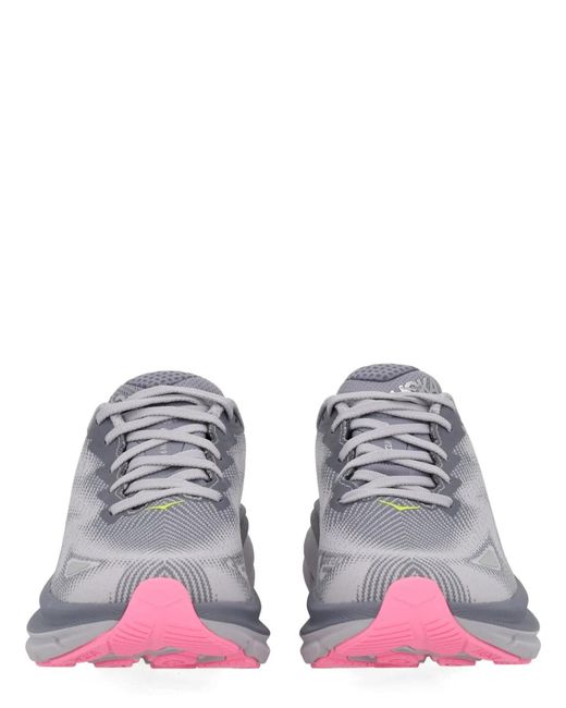 Hoka One One White Textile Sneakers