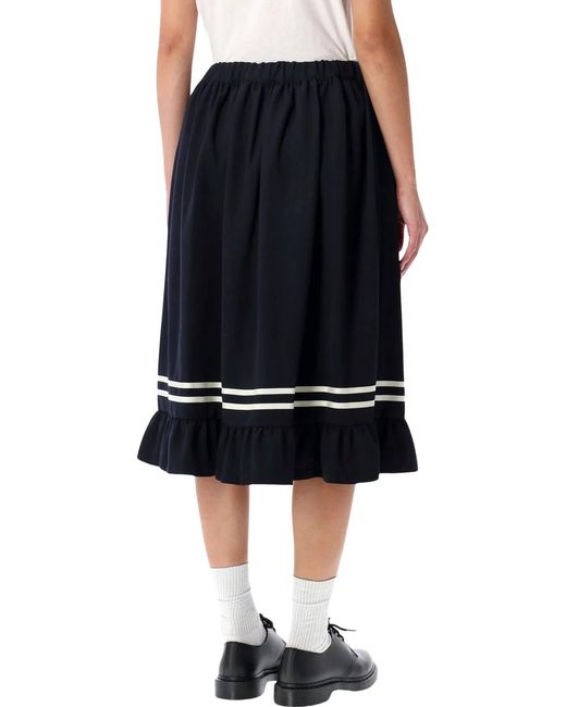Comme des Garçons Black Girl Wool Midi Skirt
