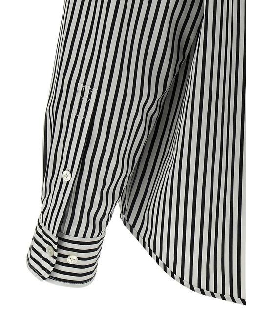 Marc Jacobs Gray 'The Striped Shirt' Shirt
