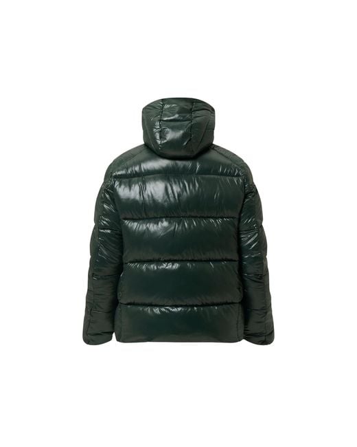 Save The Duck Green Puffer Jacket Edgard for men