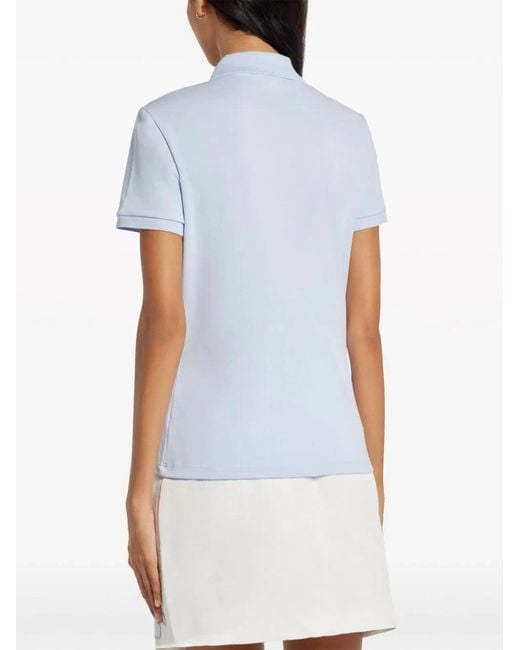 Lacoste White Cotton Polo